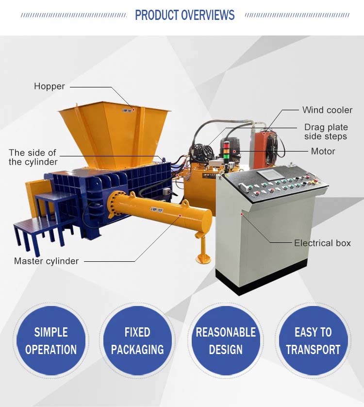 What types of waste is the Y81PTZ Automatic Scrap Baler suitable for