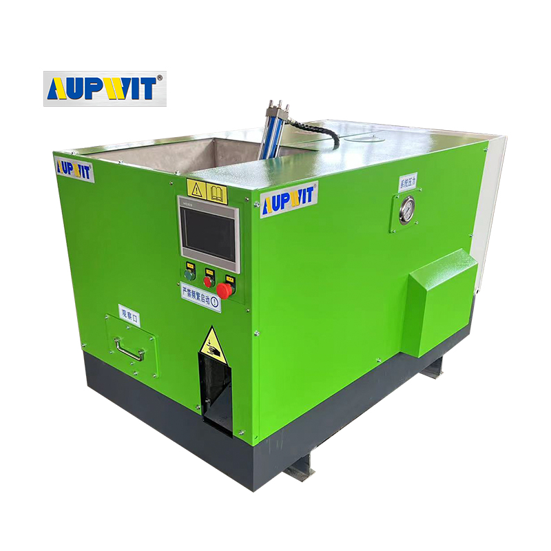 What safety features does an aluminum dross briquetting press have