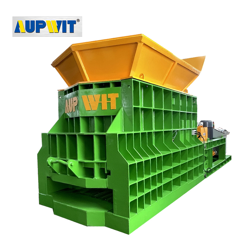 What safety features does a box shear baler usually have