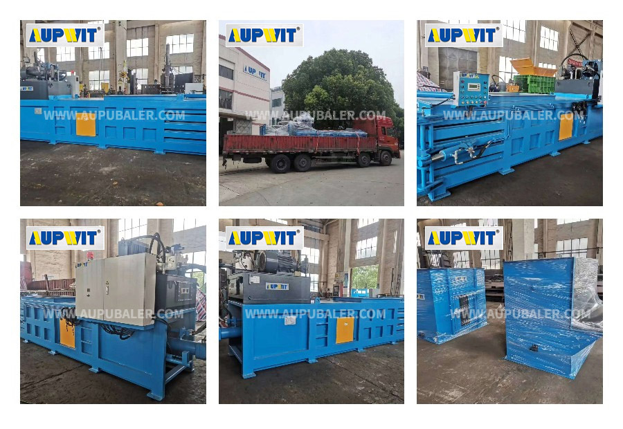 How to clean a horizontal plastic film baler after use