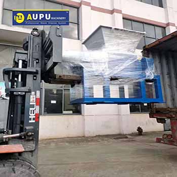 Shredding Efficiency of a Double Shaft Shredder Machine