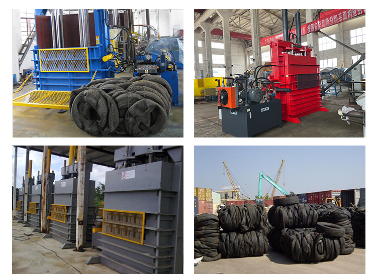 What is the bale density of a tire baler