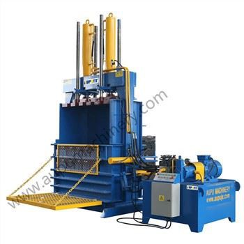 Semi-auto Vertical Truck Vertical Truck Tires Baler Sale to Australia